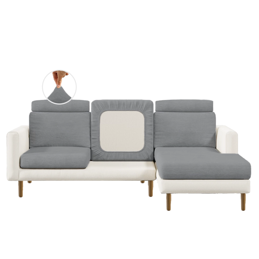 DeluxeSofaCovers – Plush – Charcoal Gray